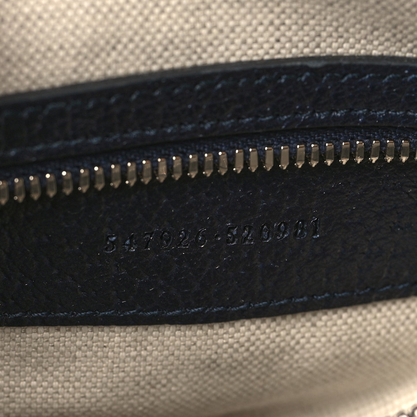 GG Supreme Monogram Textured Dollar Calfskin Web Small Ophidia Messenger Bag Beige Blue