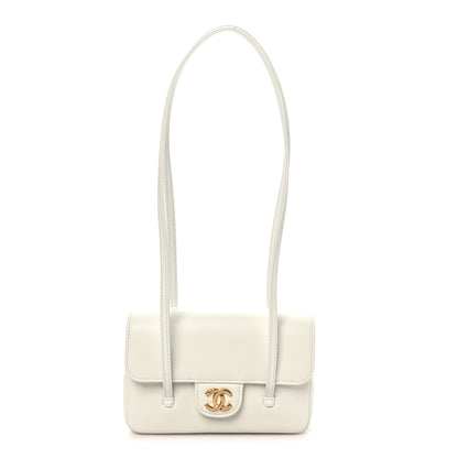 Chanel Shiny Caviar Mini Preppy Coco Shoulder Bag Light Blue 1 of 11