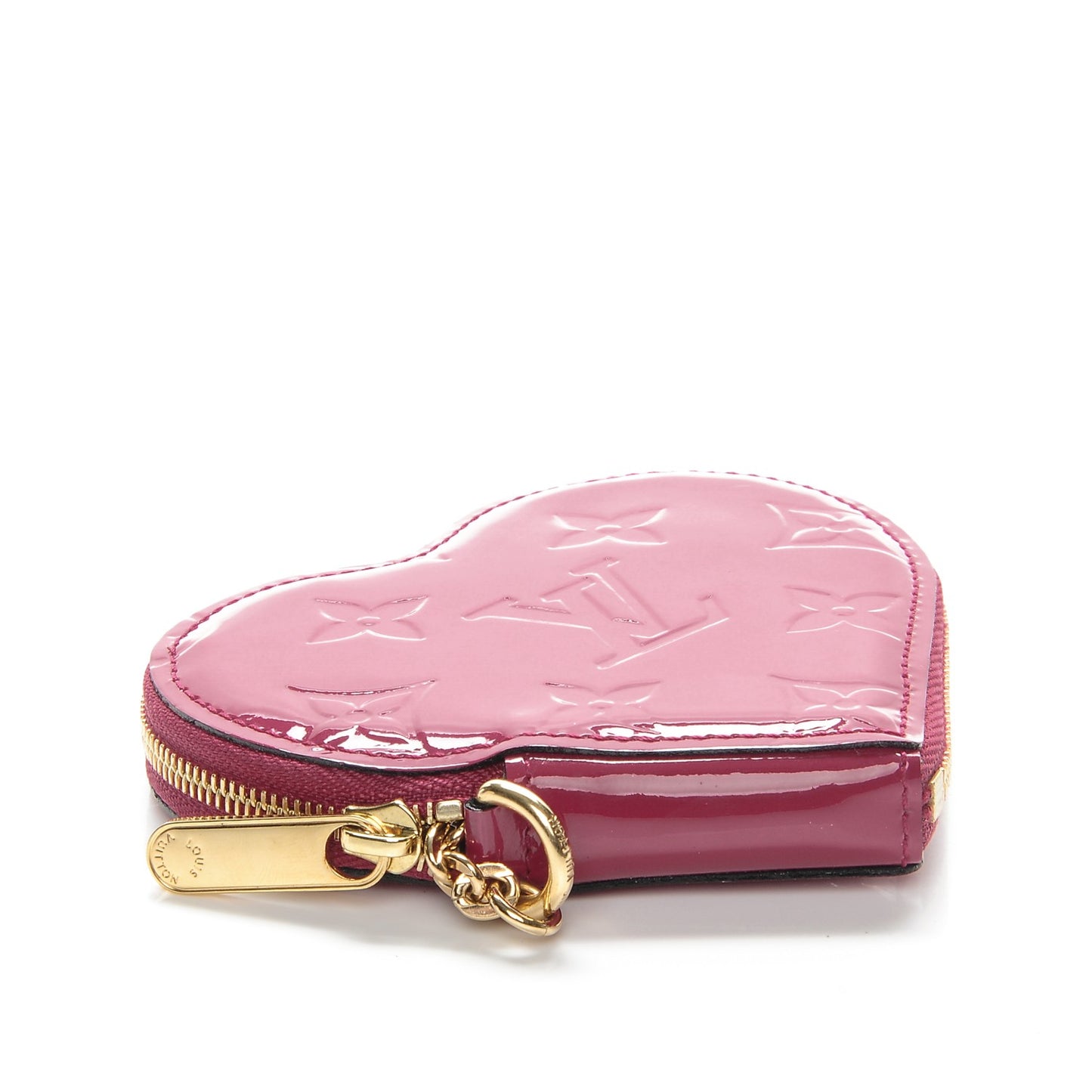 Vernis Heart Coin Purse Rose Indien