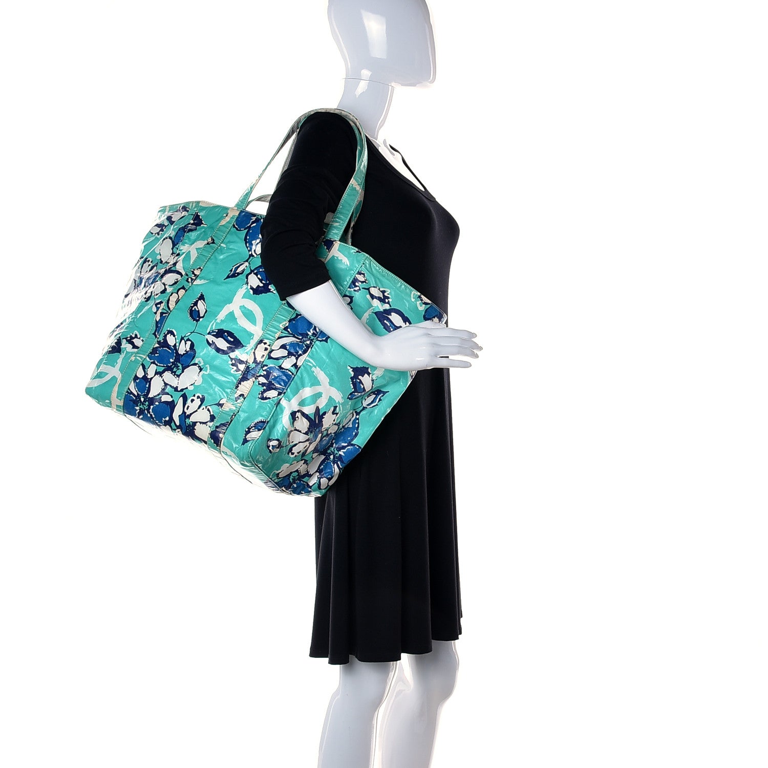 Chanel PVC Floral Print Tote Multicolor 2 of 19