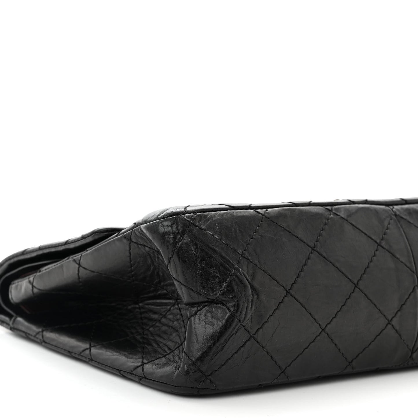 Aged Calfskin Quilted 2.55 Reissue 226 Flap Black