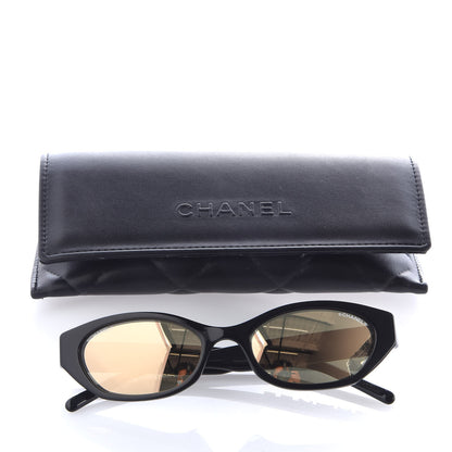 Chanel Rectangle Sunglasses 71280A Black 7 of 7