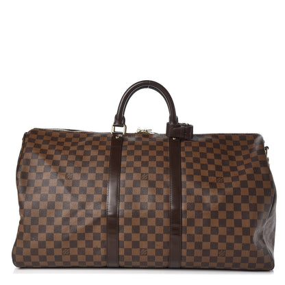 Louis Vuitton Damier Ebene Keepall Bandouliere 55 1 of 17