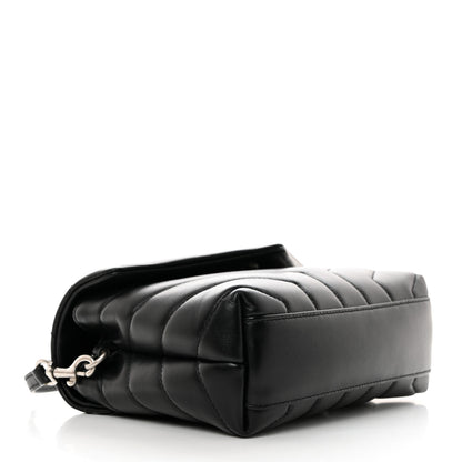 Saint Laurent Calfskin Y Quilted Monogram Toy Loulou Crossbody Bag Black 4 of 11