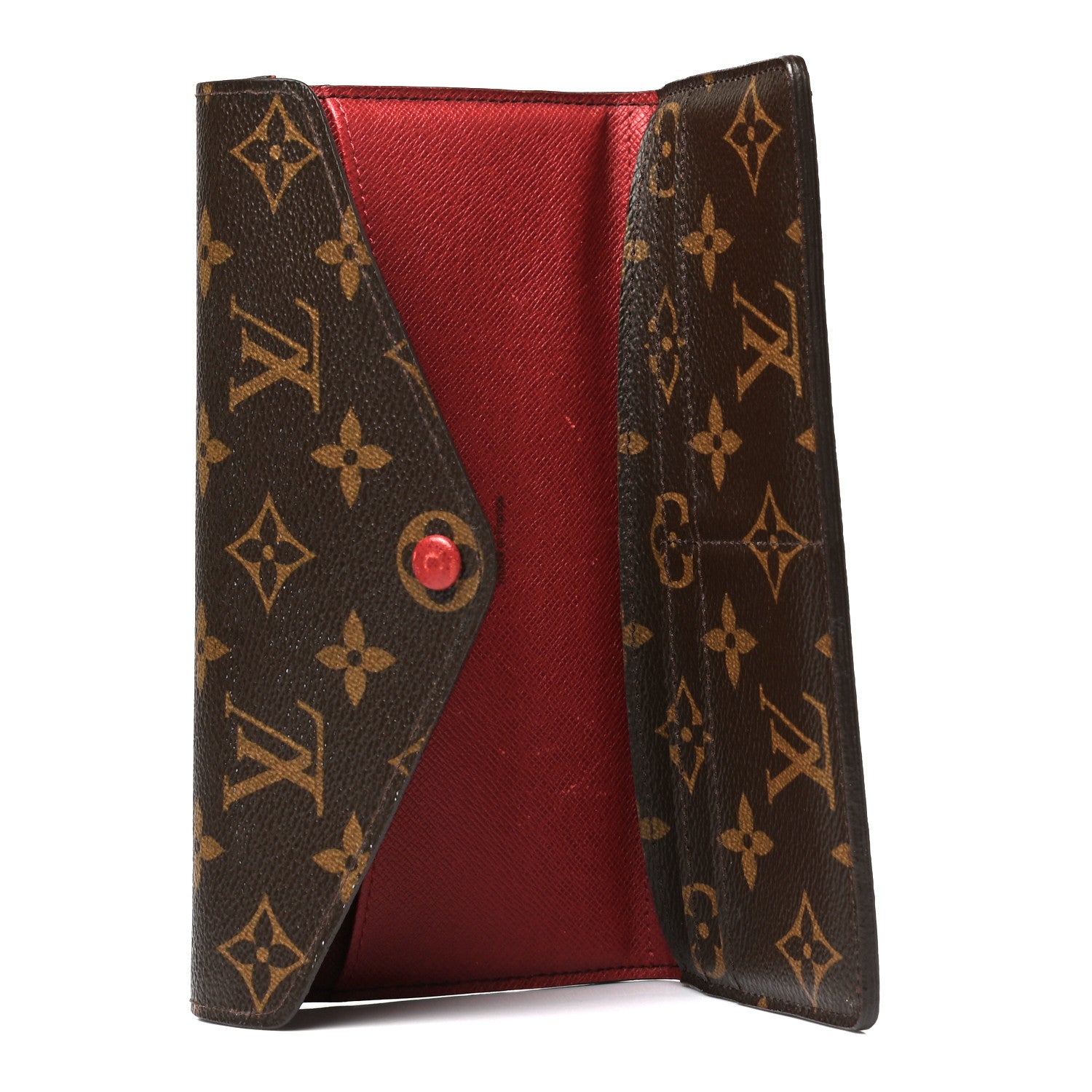 Louis Vuitton Monogram Josephine Wallet Red 5 of 9
