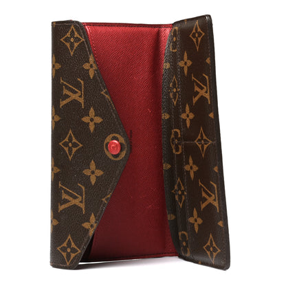 Louis Vuitton Monogram Josephine Wallet Red 5 of 9
