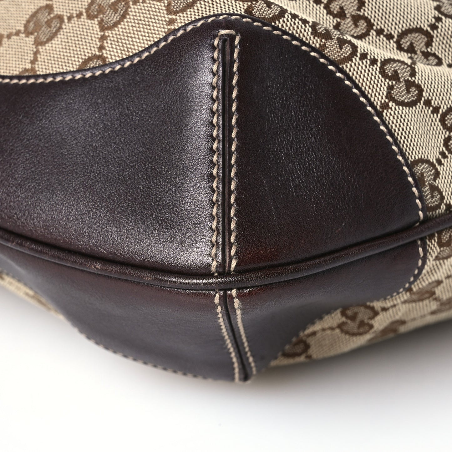 Monogram Medium Peggy Bamboo Top Handle Bag Dark Brown