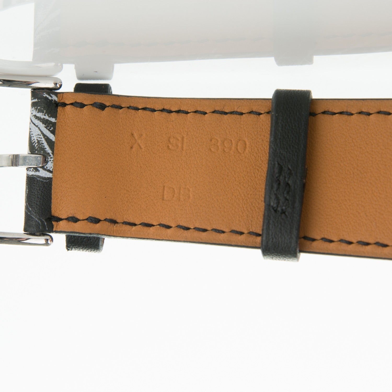 Hermes Barenia Equateur Tatouage 42mm Apple Watch Single Tour Band Black 5 of 9