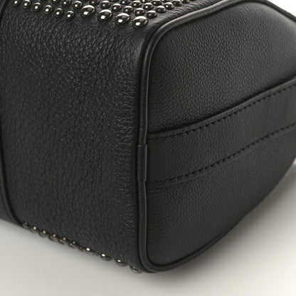 Louis Vuitton Calfskin Studded Keepall Bandouliere 25 Black 8 of 8