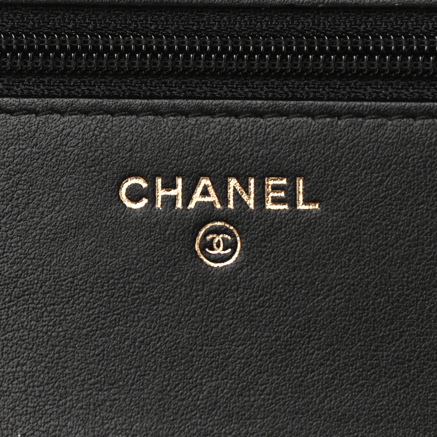 Caviar Quilted Boy Wallet On Chain WOC Black