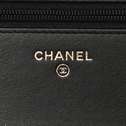 Chanel Caviar Quilted Boy Wallet On Chain WOC Black 5 of 9