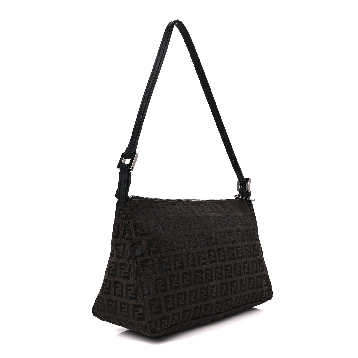Fendi Zucchino Mini Pochette Tobacco Moro 3 of 9
