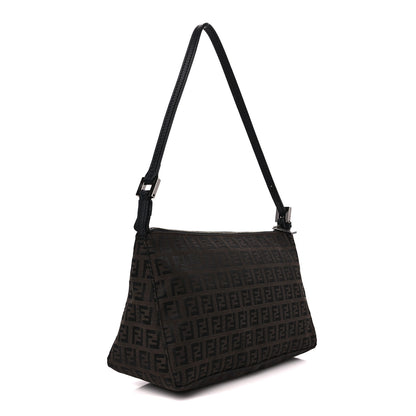 Fendi Zucchino Mini Pochette Tobacco Moro 3 of 9
