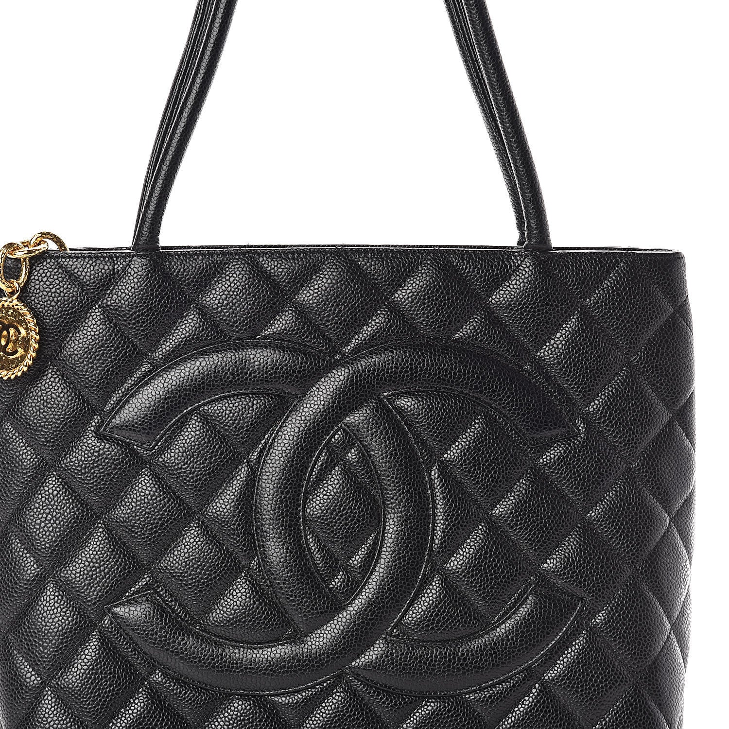 Chanel Caviar Quilted Medallion Tote Black 10 of 10