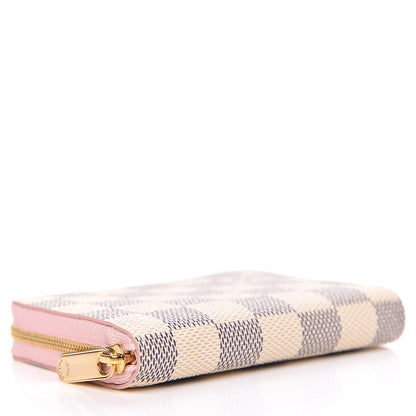 Louis Vuitton Damier Azur Zippy Coin Purse Rose Ballerine 4 of 7