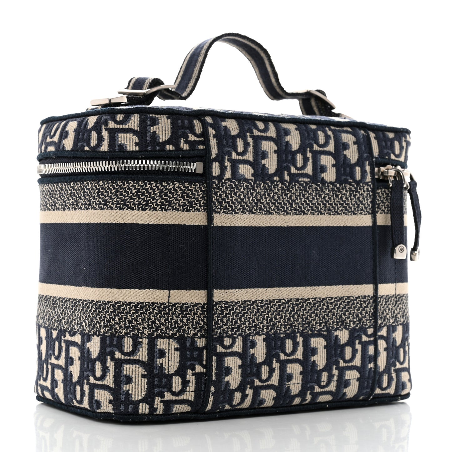 Oblique Diortravel Vanity Case Blue