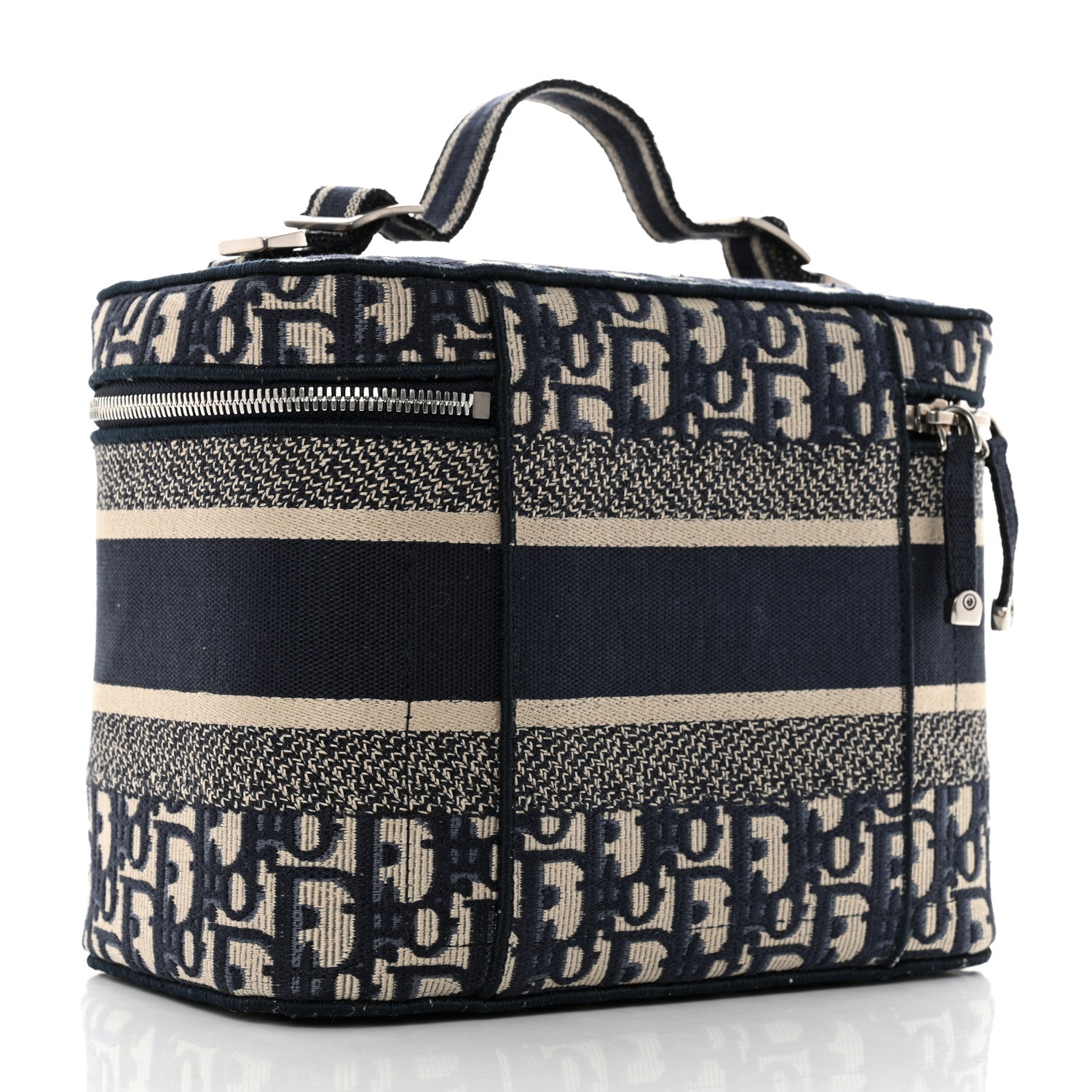 Christian Dior Oblique Diortravel Vanity Case Blue 2 of 8