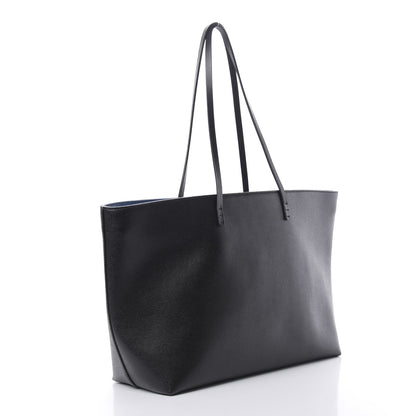 Fendi Vitello Elite Cuoio Monster Buggies Medium Roll Tote Black Multicolor Blue Cobalto 3 of 14