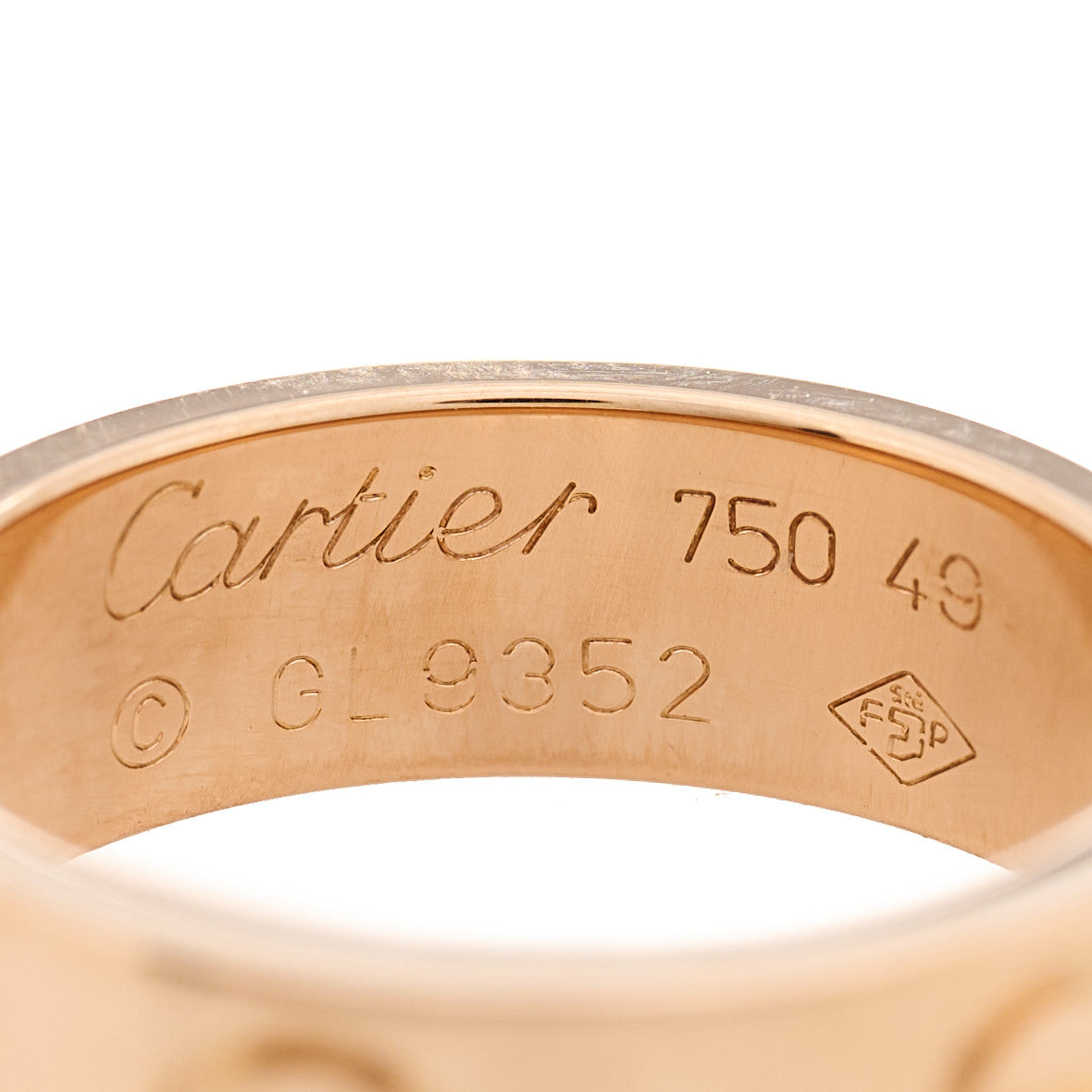 18K Pink Gold 5.5mm LOVE Ring 49 5