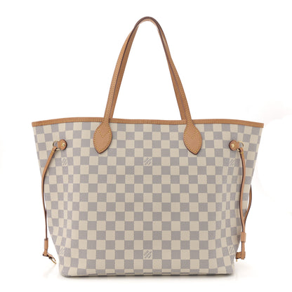 Louis Vuitton Damier Azur Neo Neverfull MM Rose Ballerine 1 of 25