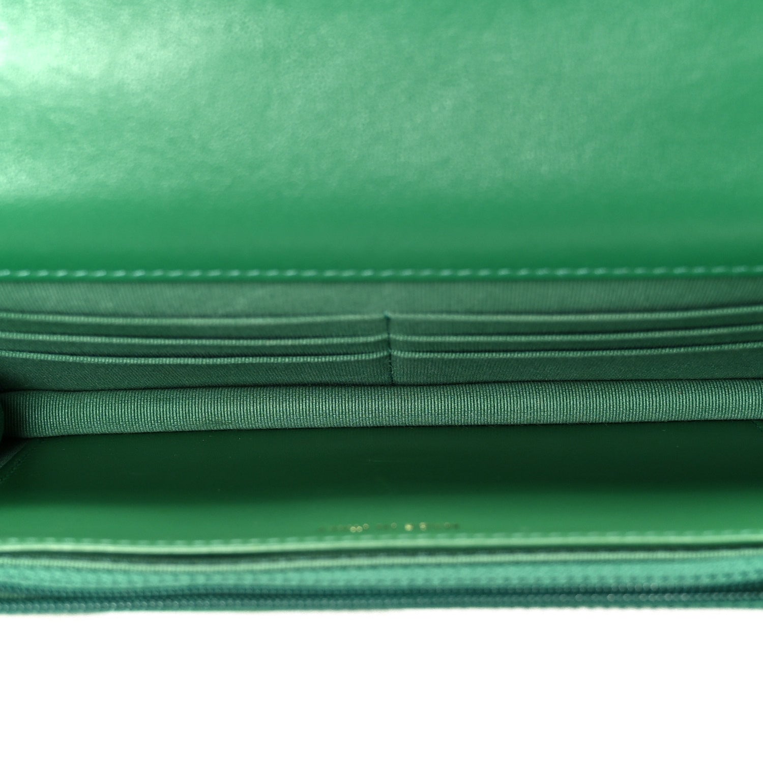 Chanel Lambskin Quilted Chanel 19 Wallet On Chain WOC Green 5 of 12