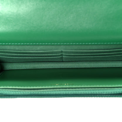 Chanel Lambskin Quilted Chanel 19 Wallet On Chain WOC Green 5 of 12
