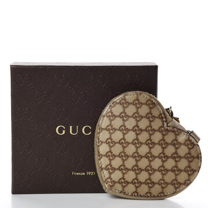 Gucci Microguccissima Heart Coin Purse Gold 8 of 8
