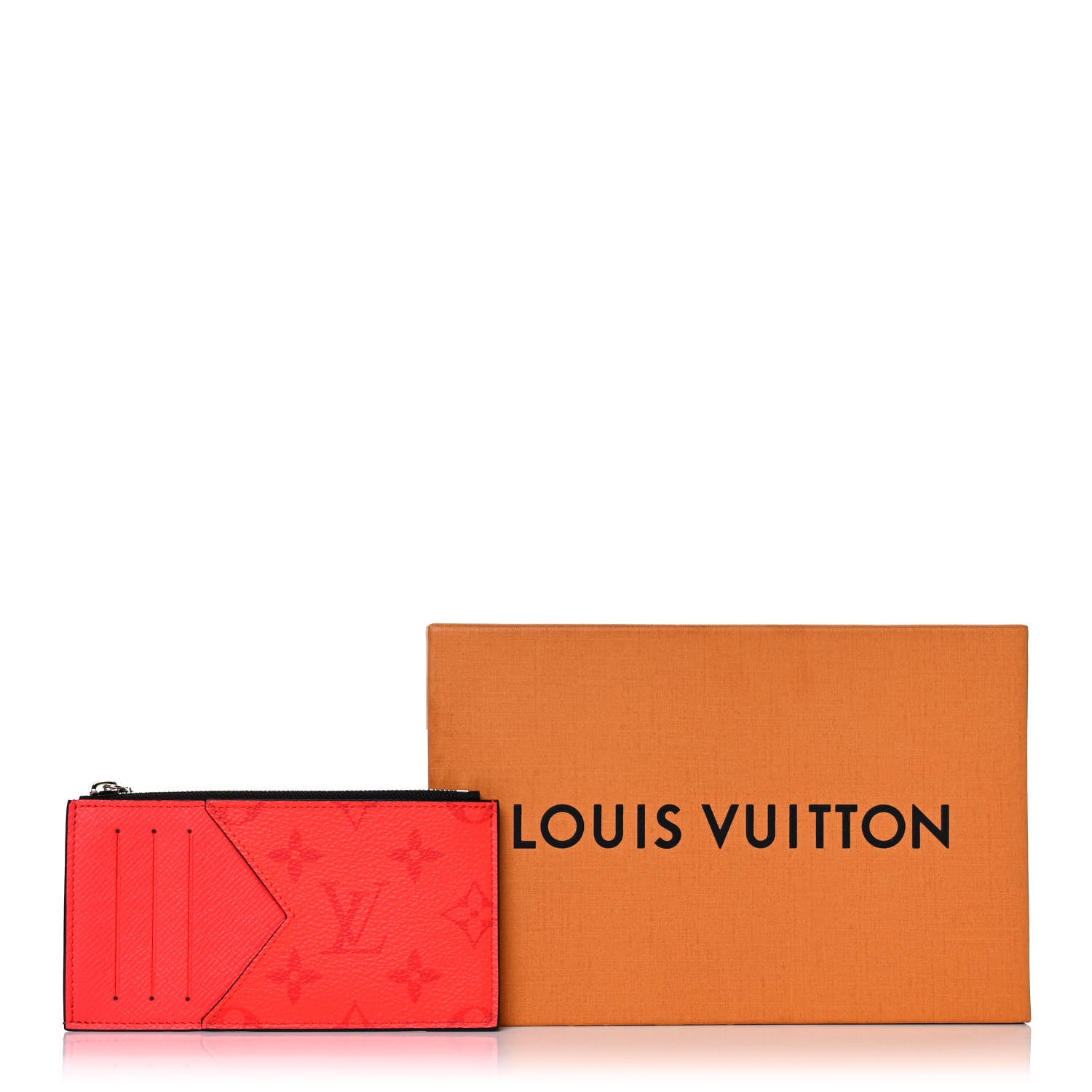 Louis Vuitton Taigarama Coin Card Holder Fire Red 8 of 8