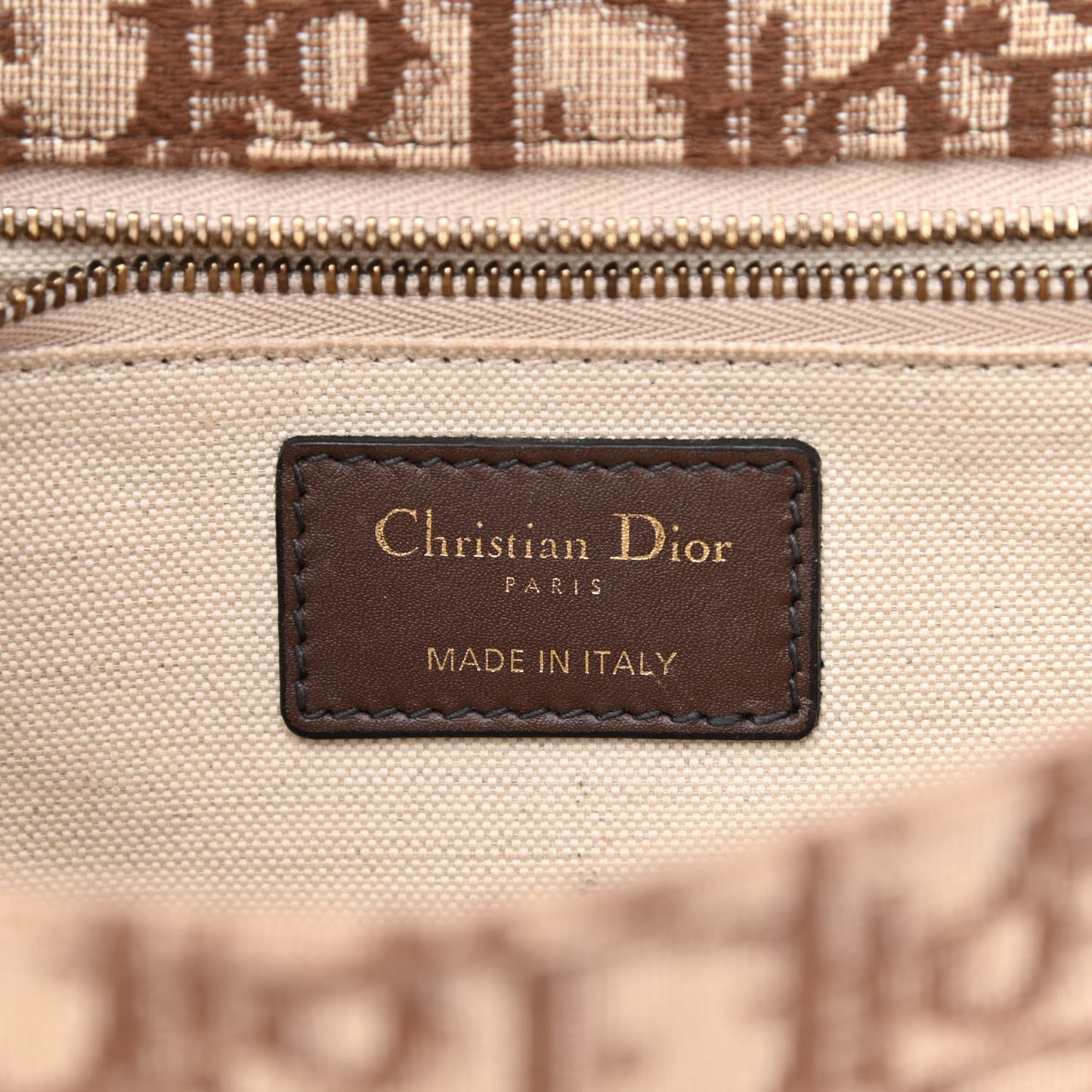 Oblique DiorAddict Flap Bag Brown