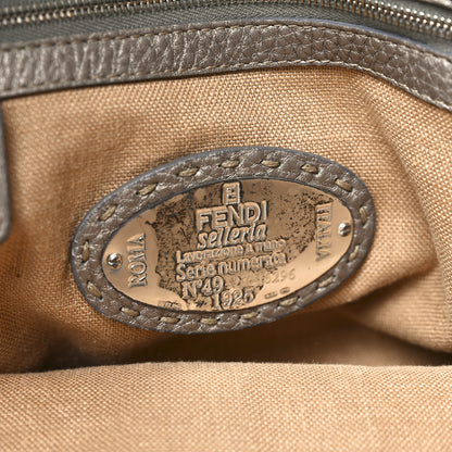 Fendi Cuoio Romano Selleria Large Villa Borghese Tote Peltro 6 of 11