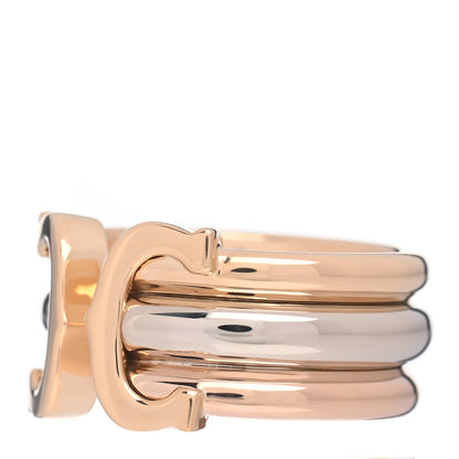 Cartier 18K Pink Yellow White Gold 8mm C De Cartier Ring 49 4.75 3 of 5
