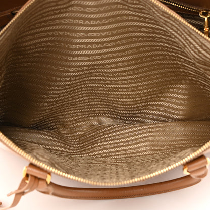 Prada Saffiano Lux Extra Large Galleria Double Zip Tote Caramel 7 of 19