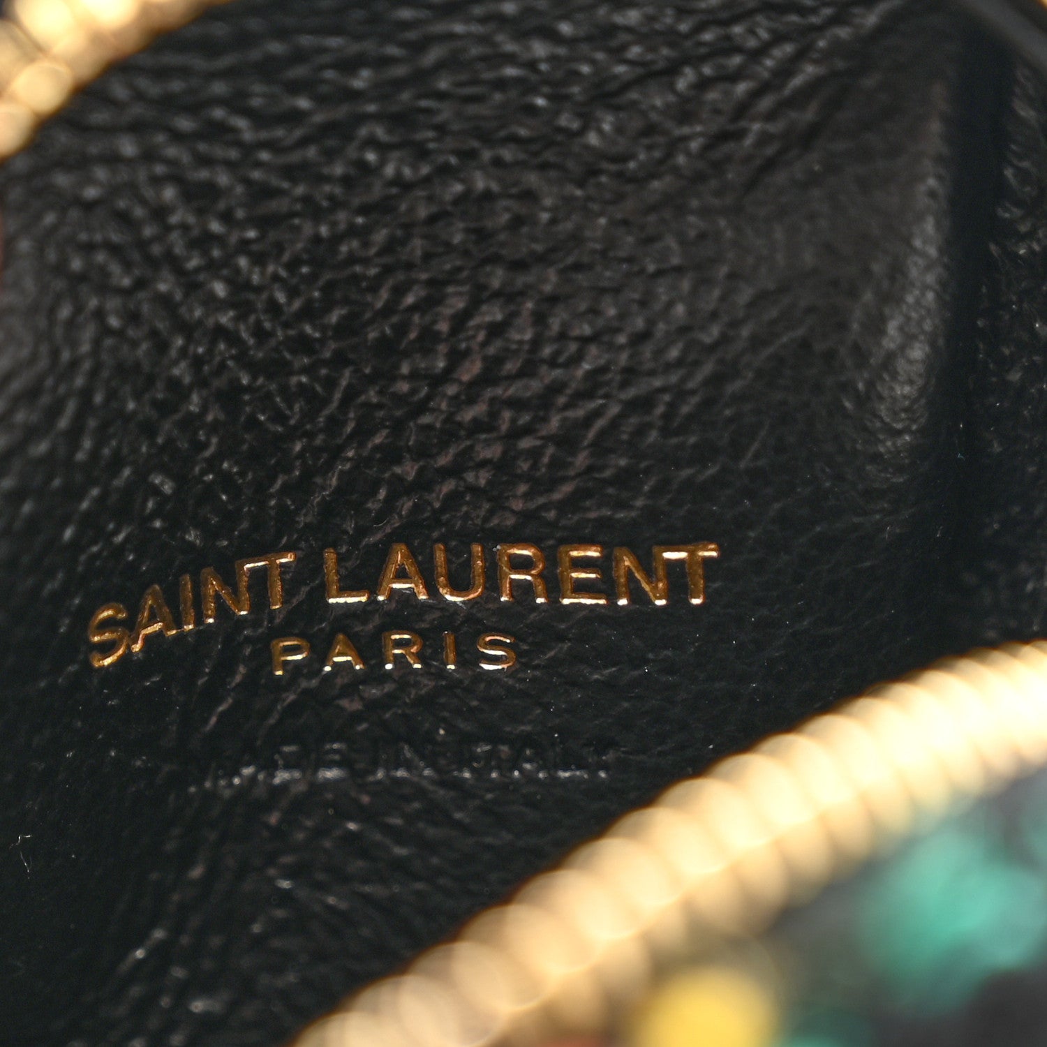 Saint Laurent Boucle Jaime Cube Charm Keychain Black Multicolor 6 of 7