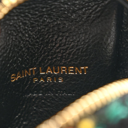 Saint Laurent Boucle Jaime Cube Charm Keychain Black Multicolor 6 of 7