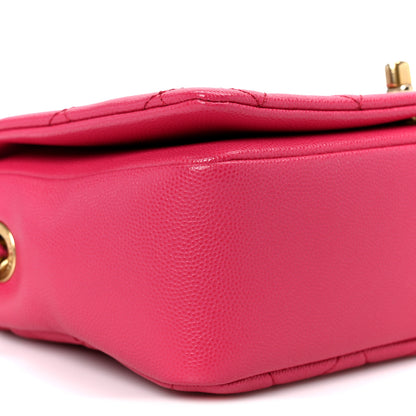 Chanel Caviar Quilted Small Fashion Therapy Flap Bag Dark Pink 9 of 10