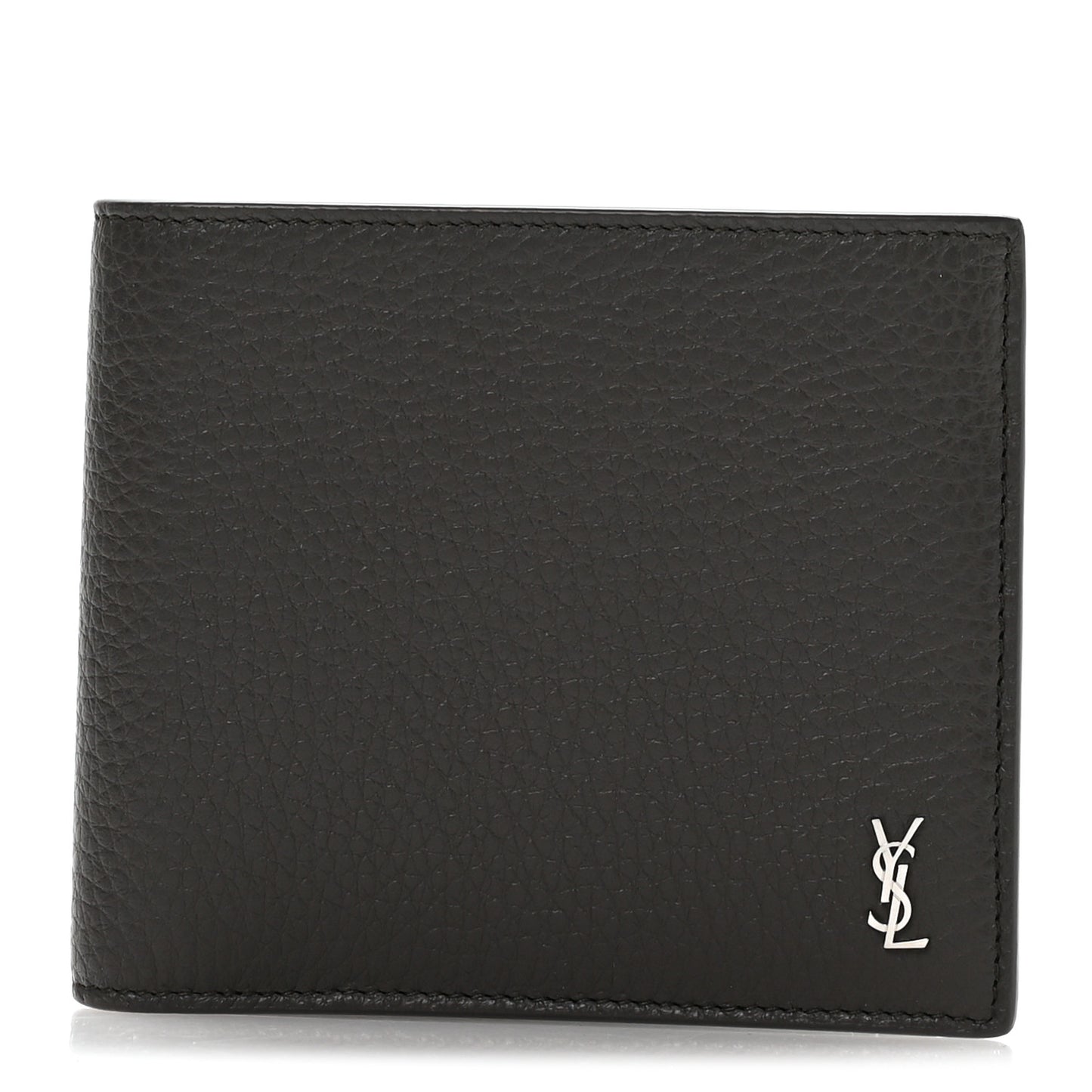 Calfskin Cassandre Bi-Fold Wallet Grey