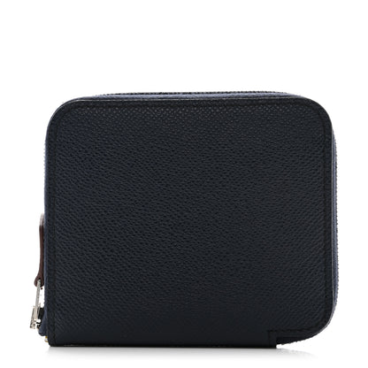 Hermes Epsom Silk'in Compact Wallet Bleu Indigo 1 of 7