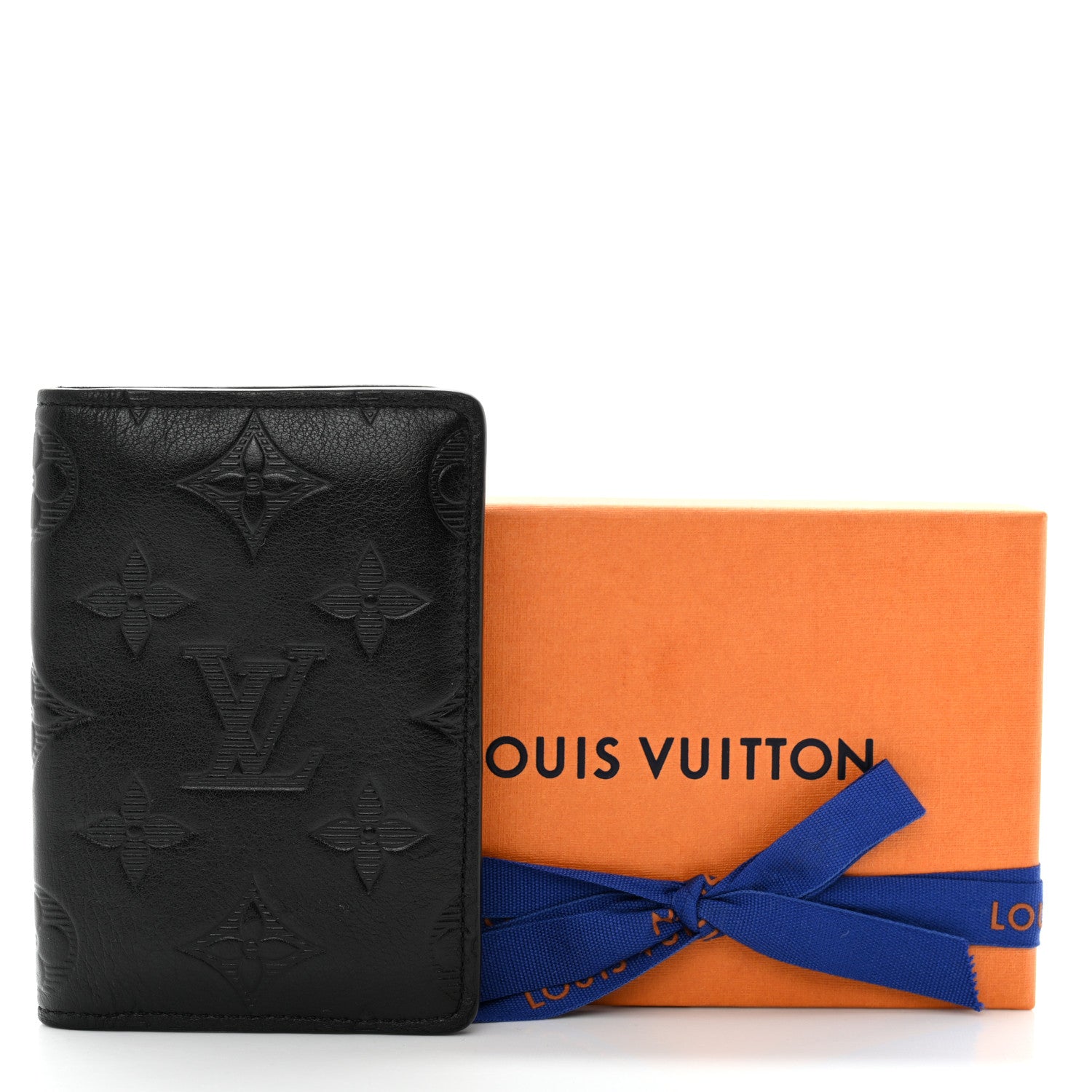 Louis Vuitton Calfskin Monogram Shadow Pocket Organizer Black 7 of 7