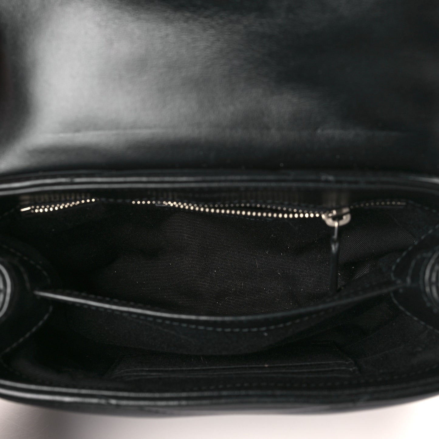 Calfskin Y Quilted Monogram Toy Loulou Crossbody Bag Black