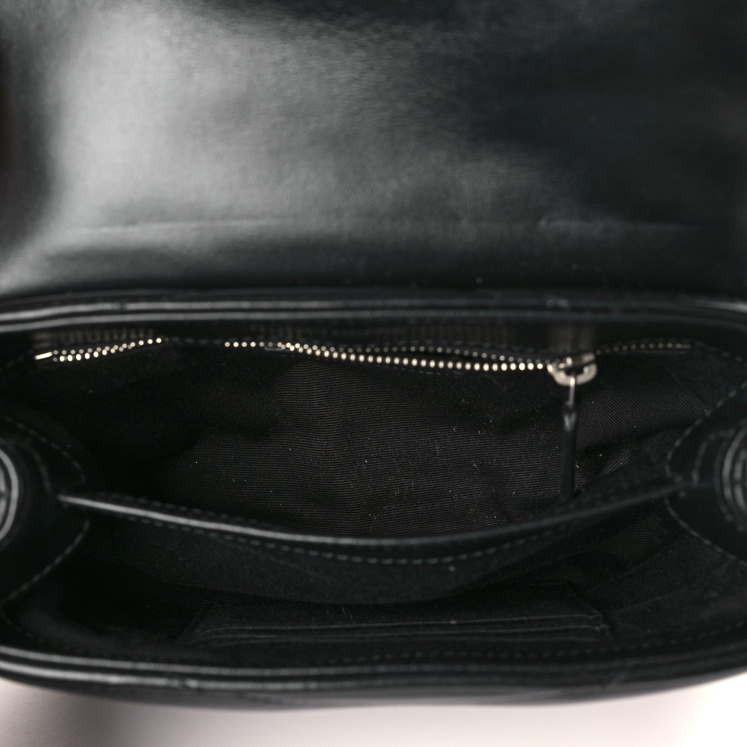 Saint Laurent Calfskin Y Quilted Monogram Toy Loulou Crossbody Bag Black 5 of 9