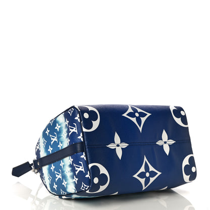 Louis Vuitton Monogram Escale Speedy Bandouliere 30 Blue 3 of 10