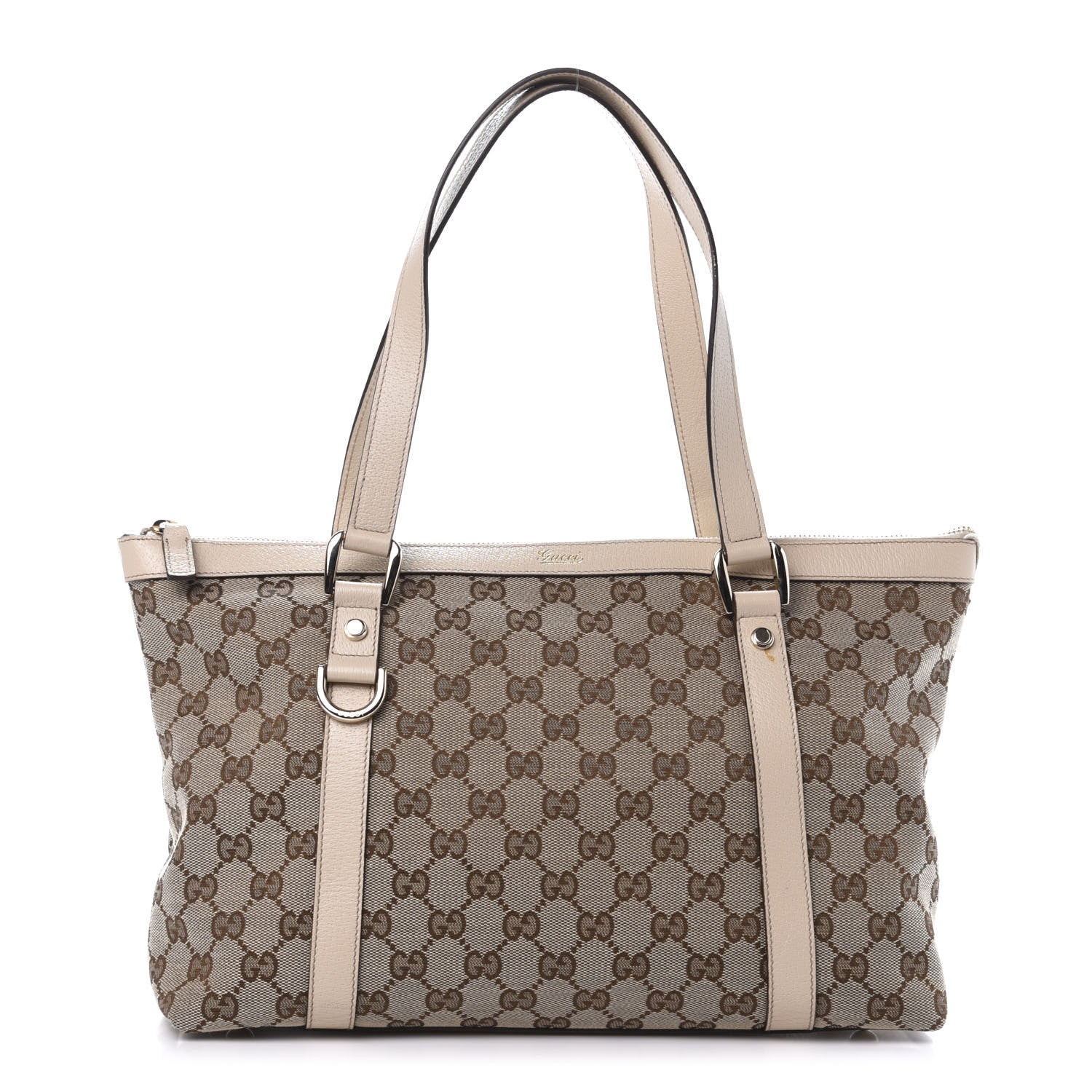 Gucci Monogram Abbey Medium Tote Off White 1 of 11