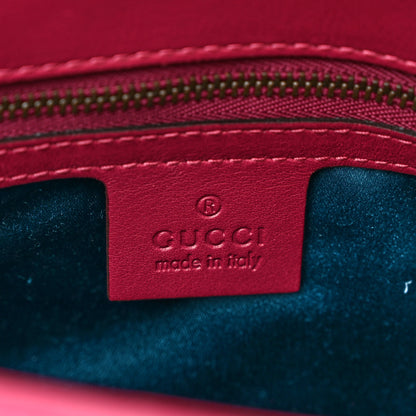 Gucci Velvet Matelasse Blind for Love Embroidered Medium GG Marmont Shoulder Bag Light Raspberry Rose Multicolor 6 of 10