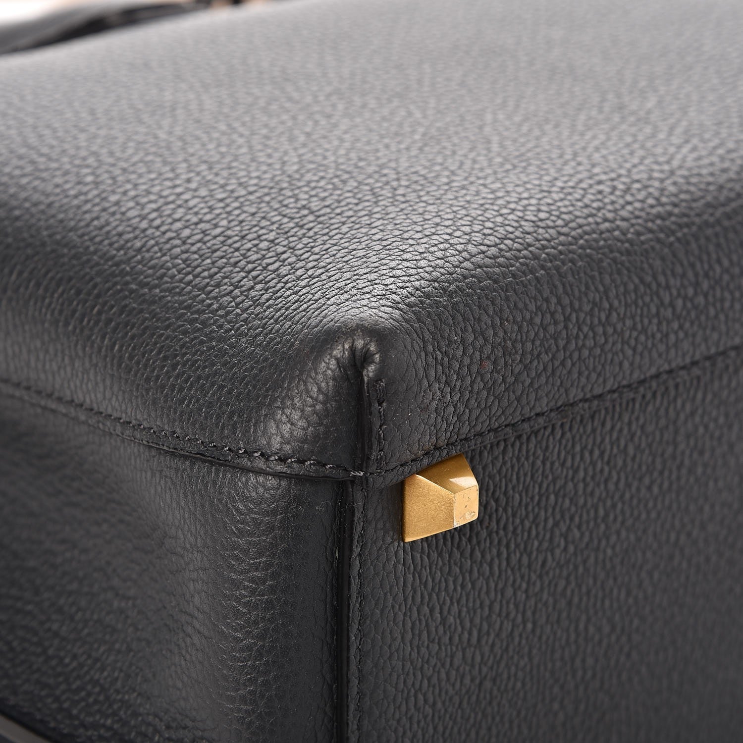MCM Grained Calfskin Medium Milla Tote Phantom Grey 13 of 22