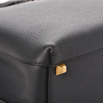 MCM Grained Calfskin Medium Milla Tote Phantom Grey 13 of 22