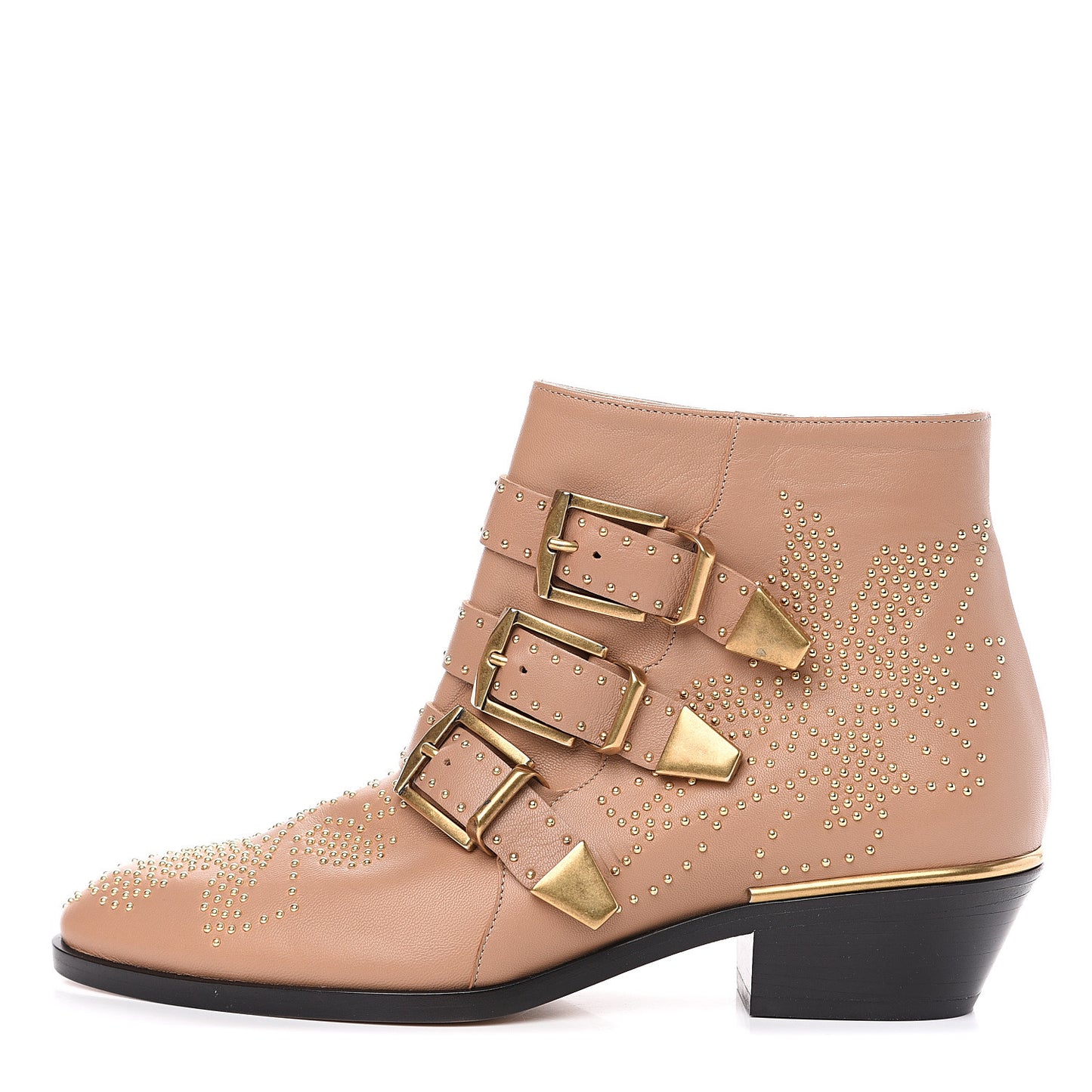 Nappa Sheepskin Studded Susanna Ankle Boots 35 Reef Shell
