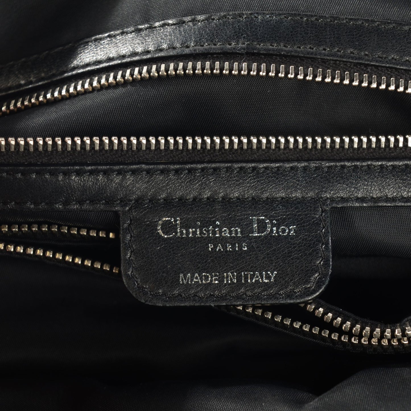 Satin Cannage Charming Lock Flap Shoulder Bag Black
