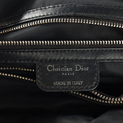 Christian Dior Satin Cannage Charming Lock Flap Shoulder Bag Black 5 of 7