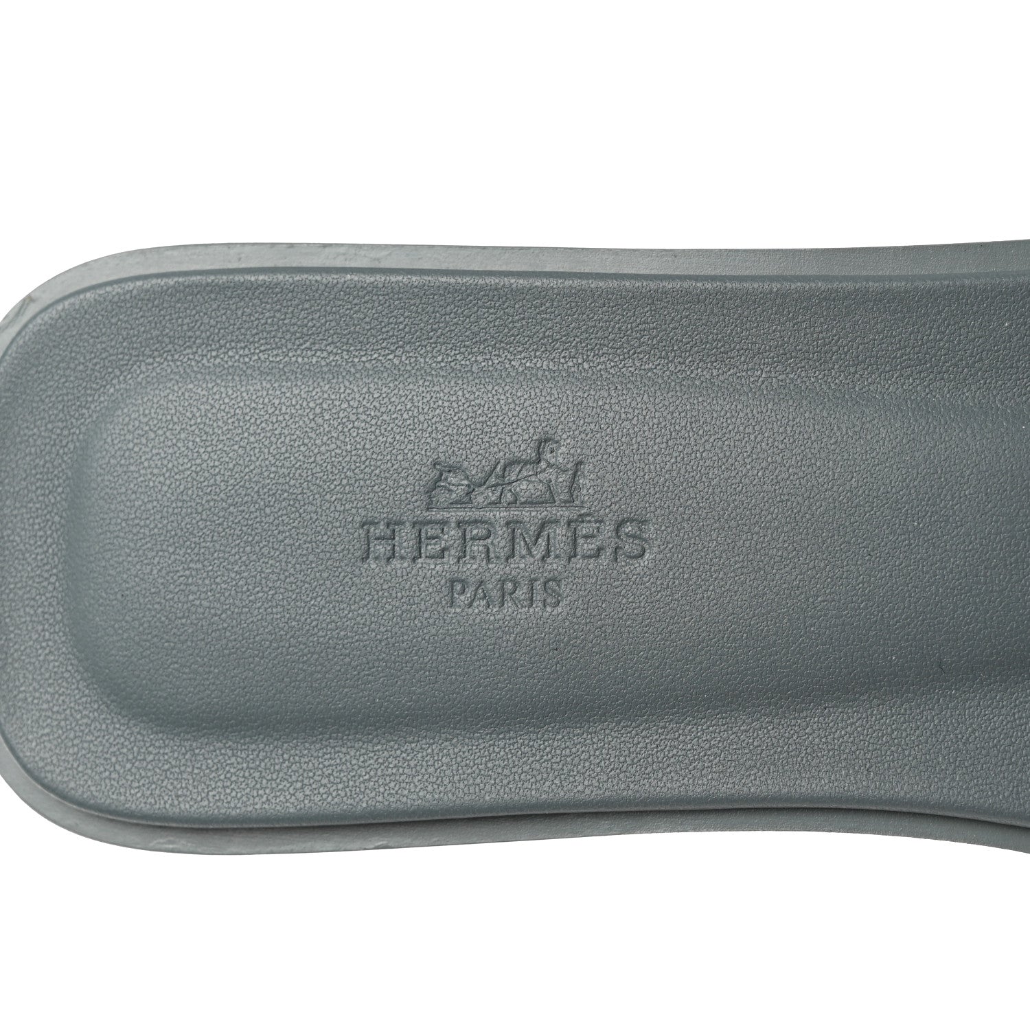 Hermes Epsom Oran Sandals 39.5 Gris Antarctique 6 of 9