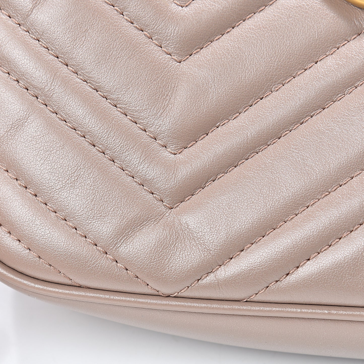 Calfskin Matelasse Small GG Marmont Chain Shoulder Bag Porcelain Rose